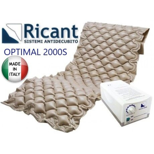 Σετ RICANT Αερόστρωμα OPTIMAL 2000S Στρώμα Αέρος Κυψελωτό με αεροκυψέλες και Αντλία Κατακλίσεων